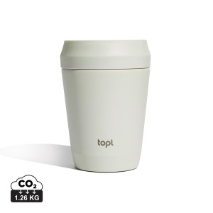 Topl To Go Tumbler aus recyceltem Stahl, patentierter 360-Deckel, 235 ml - Reklamnepredmety