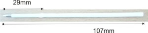 Mine X20, 107mm weiß - 0,7mm - Reklamnepredmety