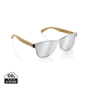 Prism-Sonnenbrille mit einem Rahmen aus recyceltem RCS. Kunststoff und Bambus - Reklamnepredmety
