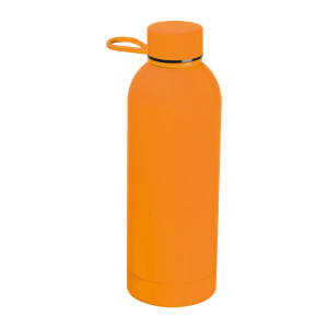 Edelstahlflasche mit Gummioberfläche Ostrava - Reklamnepredmety