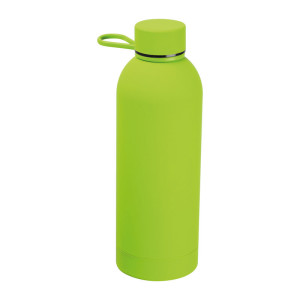 Edelstahlflasche mit Gummioberfläche Ostrava - Reklamnepredmety