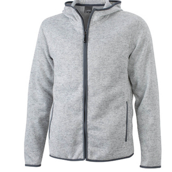 JN589 Men´s Knitted Fleece Hoody