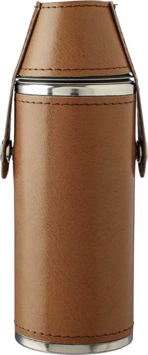 Recycled stainless steel flask Brock - Reklamnepredmety