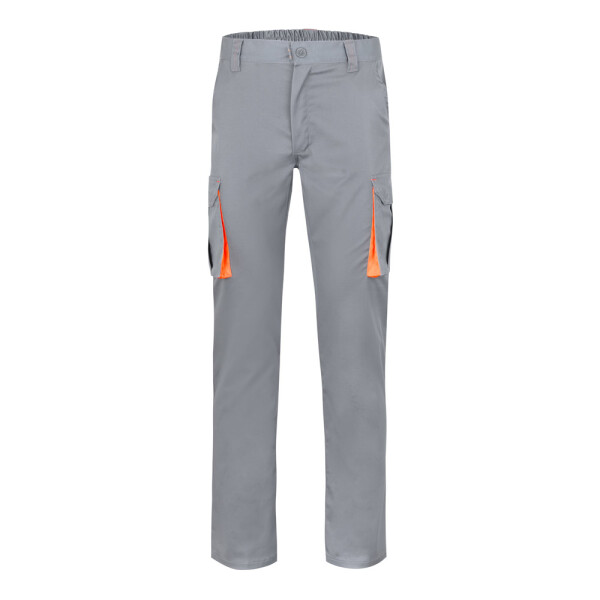 VL HYPNOS. Zweifarbige Twill-Hose mit mehreren Taschen (200 g/m²)