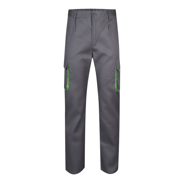 VL HYPNOS. Zweifarbige Twill-Hose mit mehreren Taschen (200 g/m²)