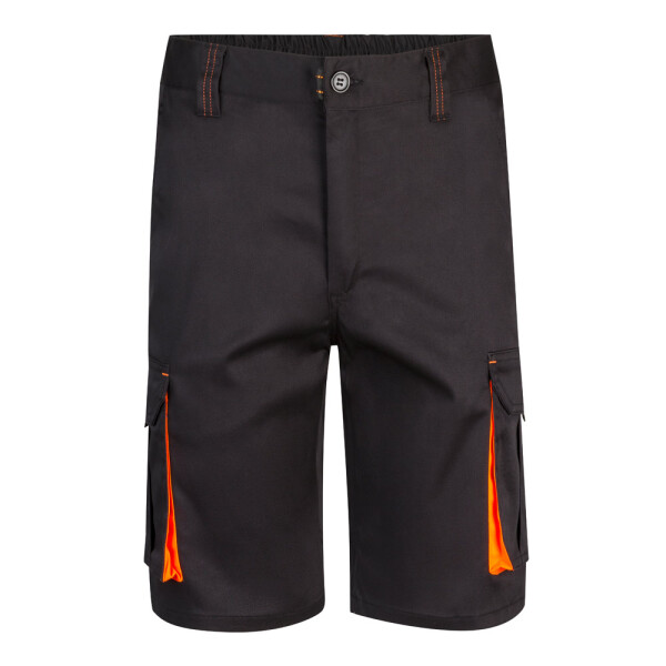 VL HEMERA. Zweifarbige Stretch-Bermudashorts mit mehreren Taschen (240 g/m²)