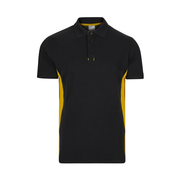 VL SUPAY. Zweifarbiges Piqué-Poloshirt (180 g/m²), kurzärmelig