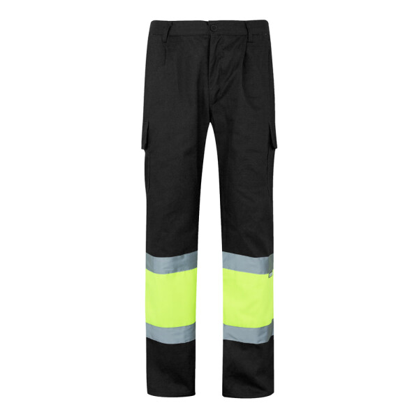 VL ATHENA. Zweifarbige Hose aus Twill (210 g/m²), gefüttert, mit mehreren Taschen