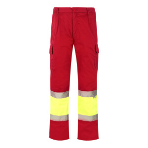 VL ATHENA. Zweifarbige Hose aus Twill (210 g/m²), gefüttert, mit mehreren Taschen - Reklamnepredmety