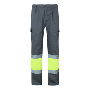 VL ATHENA. Zweifarbige Hose aus Twill (210 g/m²), gefüttert, mit mehreren Taschen - Reklamnepredmety