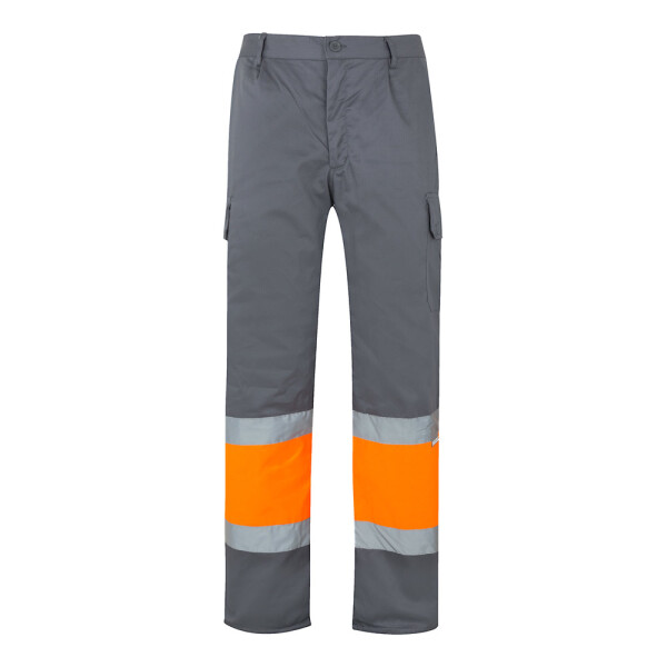 VL ATHENA. Zweifarbige Hose aus Twill (210 g/m²), gefüttert, mit mehreren Taschen