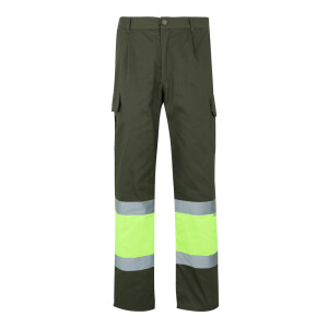 VL ATHENA. Zweifarbige Hose aus Twill (210 g/m²), gefüttert, mit mehreren Taschen - Reklamnepredmety