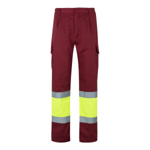 VL ATHENA. Zweifarbige Hose aus Twill (210 g/m²), gefüttert, mit mehreren Taschen - Reklamnepredmety
