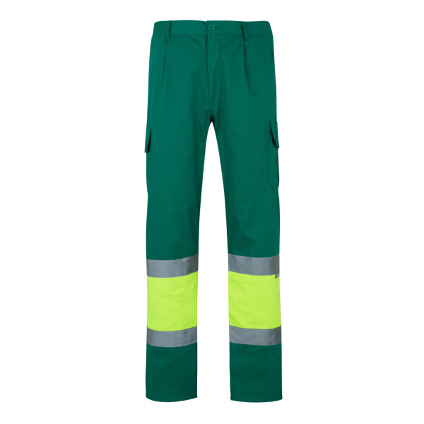 VL POSEIDON LARGE. Zweifarbige Twill-Hose mit mehreren Taschen (210 g/m²)