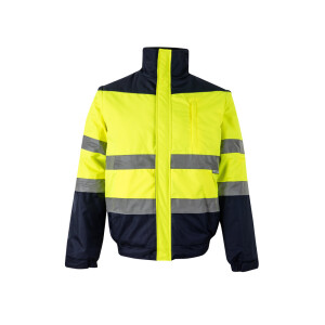 VL JUPITER. Zweifarbige Steppjacke (180g/m²) aus Polyester (100%) mit PU-Beschichtung - Reklamnepredmety