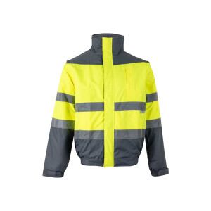 VL JUPITER LARGE. Zweifarbige Steppjacke (180g/m²) aus Polyester (100%) mit PU-Beschichtung - Reklamnepredmety