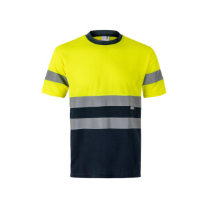 VL BRAHMA. Zweifarbiges technisches T-Shirt mit Bird-Eye-Design (140 g/m²), aus Polyester (100%) - Reklamnepredmety