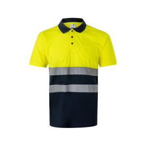 VL FORTUNA. Poloshirt (140g/m²) im Bird-Eye-Design mit kurzen Ärmeln, aus Polyester (100%) - Reklamnepredmety