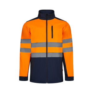 VL HESTIA. Zweifarbige Softshell-Jacke (280 g/m²) aus Polyester (96 %) und Elastan (4 %) - Reklamnepredmety