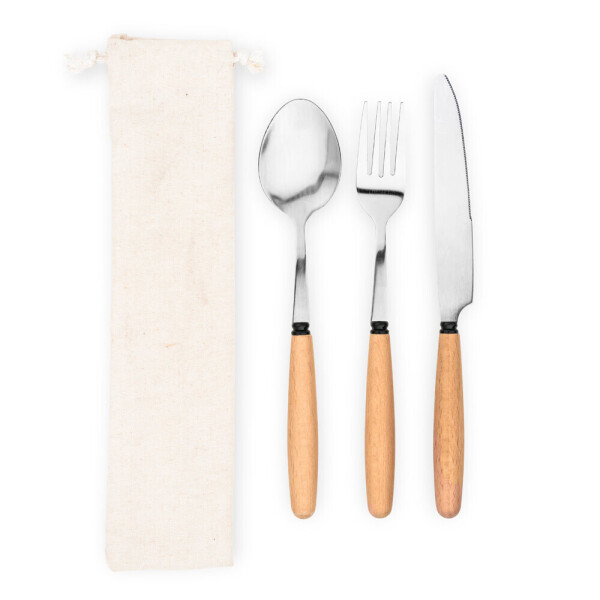 BOULUD. 3-teiliges Set aus Akazienholz