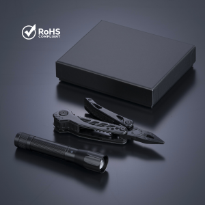 OPTIMA-SET I: MULTITOOL UND MITTLERE TASCHENLAMPE - Reklamnepredmety