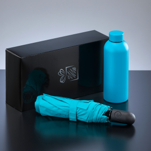 ACTIVE SET: THERMALWASSERFLASCHE UND AUTOMATIKSCHIRM - Reklamnepredmety
