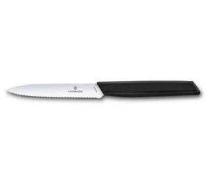 Victorinox Swiss Modern Obst- und Gemüsemesser 10 cm, gewellte Klinge - Reklamnepredmety