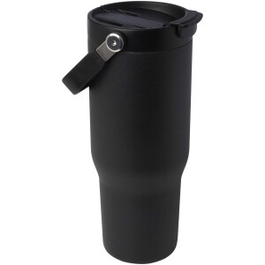 Bronx 900 ml Vakuum- und Kupfer-Isolierbecher aus RCS-zertifiziertem recyceltem Edelstahl mit Deckel mit Doppelfunktion - Reklamnepredmety