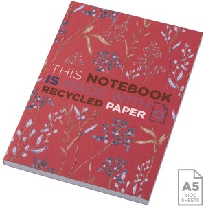 Recyceltes Novella Austen Softcover-Notizbuch im A5-Format – 100 Blatt - Reklamnepredmety