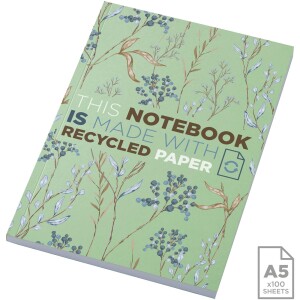 Recyceltes Novella Austen Softcover-Notizbuch im A5-Format – 100 Blatt - Reklamnepredmety
