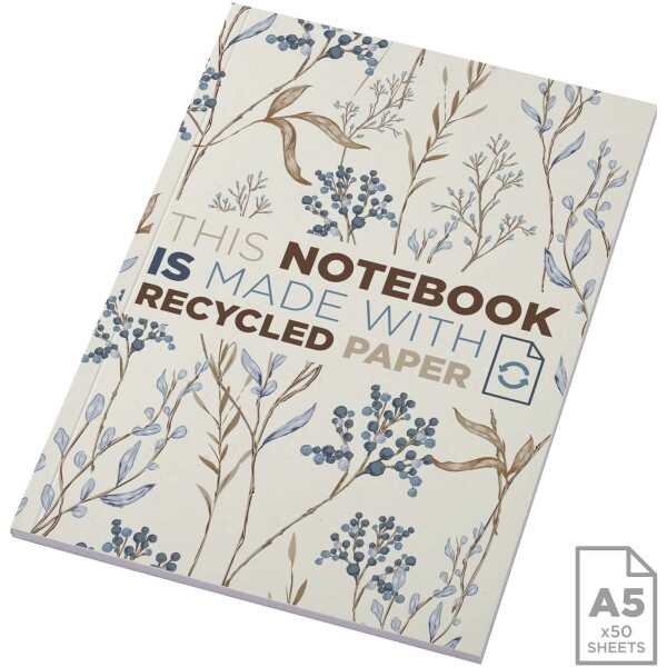 Recyceltes A5-Softcover-Notizbuch „Novella Austen“ – 50 Blatt