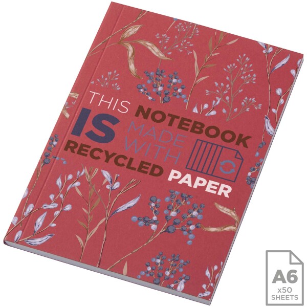 Recyceltes A6 Novella Austen Softcover-Notizbuch – 50 Blatt