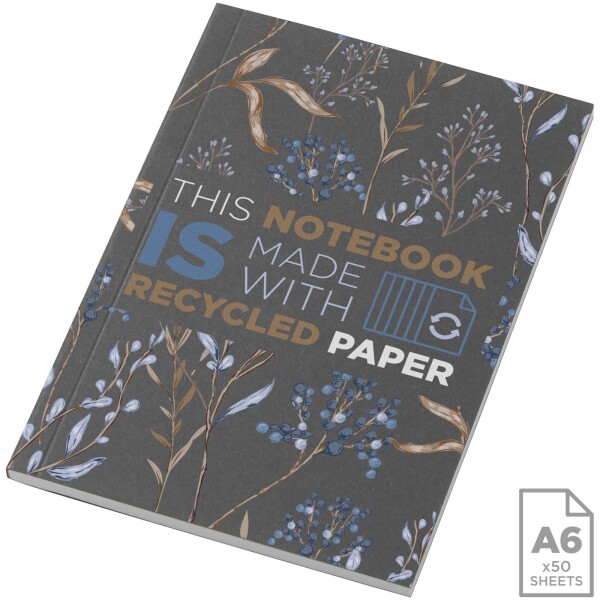 Recyceltes A6 Novella Austen Softcover-Notizbuch – 50 Blatt