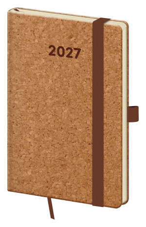 Kork-Taschenkalender mit Schlaufe