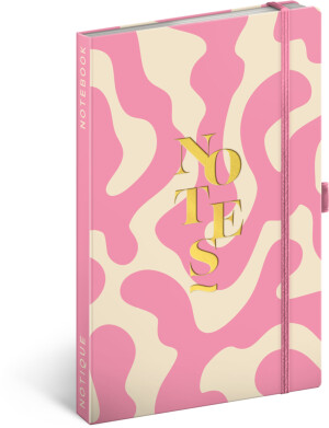 NOTIQUE Notizzettel Pink, liniert, 13 x 21 cm - Reklamnepredmety