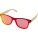 Hellbraune Sonnenbrille mit Bambusbügeln - 12705011 - variant PF 12705011