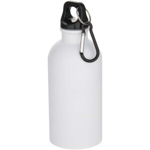 400 ml Oregon einwandige Edelstahl-Wasserflasche mit RCS-Zertifizierung, Karabiner und mattem Finish - Reklamnepredmety