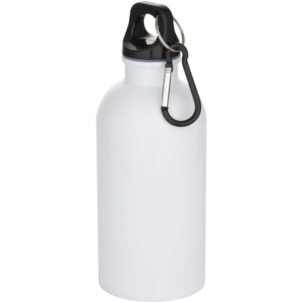 400 ml Oregon einwandige Edelstahl-Trinkflasche mit RCS-Zertifizierung, Karabiner und Sublimationsdruck
