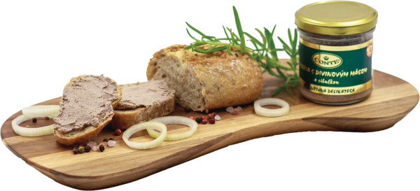 Wildfleischpastete mit Zwiebeln
