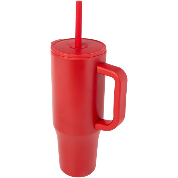 900 ml Brady Thermosbecher mit RCS-Zertifizierung und Silikon-Strohhalm