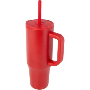 900 ml Brady Thermosbecher mit RCS-Zertifizierung und Silikon-Strohhalm - Reklamnepredmety