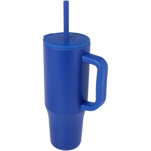 900 ml Brady Thermosbecher mit RCS-Zertifizierung und Silikon-Strohhalm - Reklamnepredmety