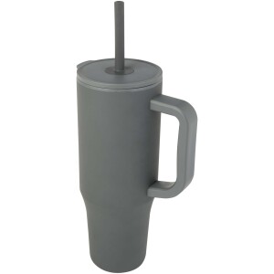 900 ml Brady Thermosbecher mit RCS-Zertifizierung und Silikon-Strohhalm - Reklamnepredmety