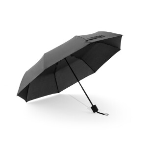 AIDEN. Regenschirm 21", aus recyceltem Polyester (100% rPET) Pongee 190T, in 3 Teile faltbar - Reklamnepredmety