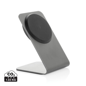 Terra Aluminium-Handyhalterung mit kabelloser 15-W-Ladefunktion - Reklamnepredmety