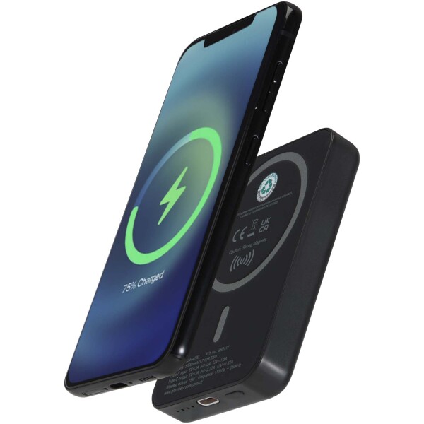 Acrab kabellose magnetische Powerbank 5000 mAh 15 W mit 20 W PD – aus recyceltem Kunststoff