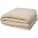 Aschgraue Decke aus recyceltem Sherpa-Material GRS