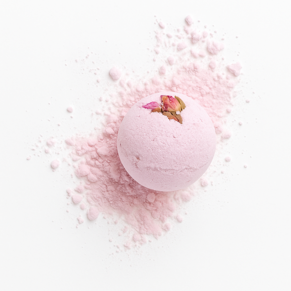 Sprudelnde Badekugel - Rose