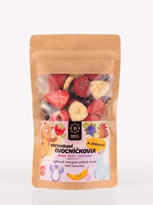 Frucht- und Tierleckerlis – Erdbeere, Banane und Waldheidelbeere 40 g - Reklamnepredmety