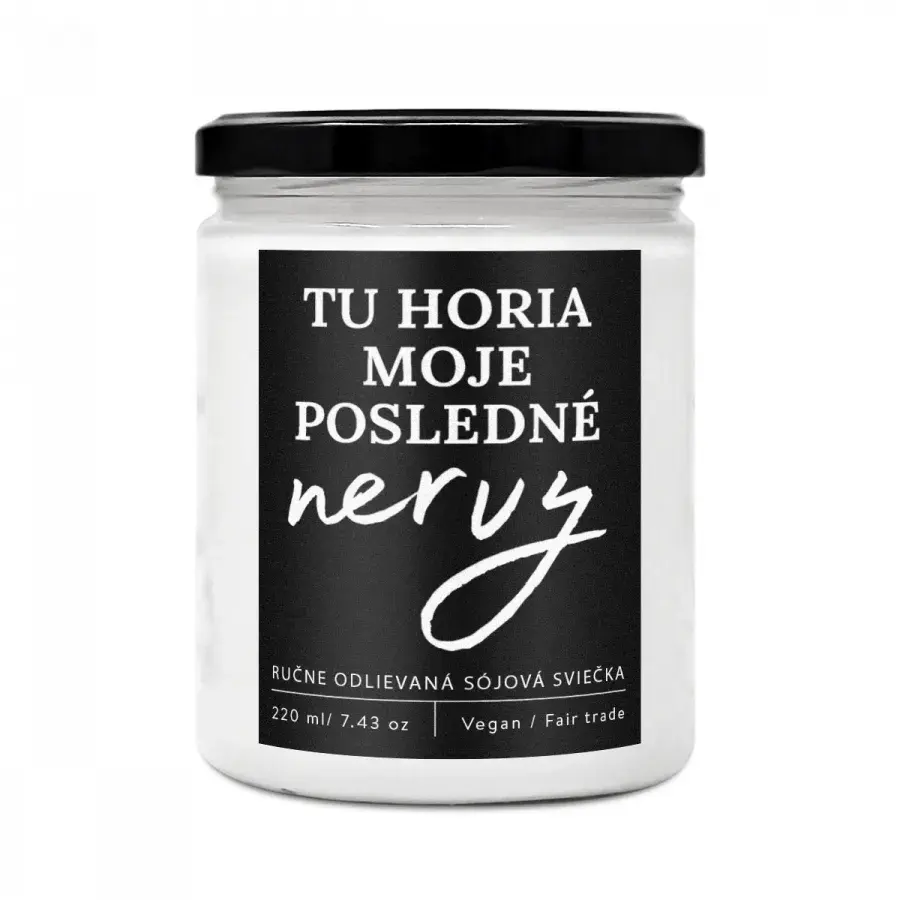 My Last Nerves – handgemachte Designerkerze - Reklamnepredmety